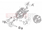 DERBI Variant Revolution 50 Cylinder - Head - Piston