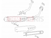 DERBI Variant Revolution 50 Exhaust unit