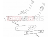 derbi Variant Start-Courier 50 Exhaust unit