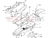 Rear mudguard-undersaddle - Gilera DNA 125