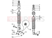Rear shock absorber - Gilera DNA 180