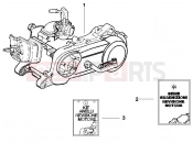 gilera 2006 DNA 50 Engine, assembly