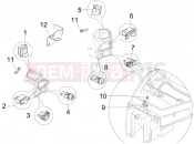 gilera 2007 Fuoco 500 Selectors - Switches - Buttons