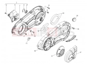 GILERA Fuoco 500 Crankcase cover - Crankcase cooling