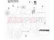 gilera 2014 Fuoco 500 Plates - Emblems