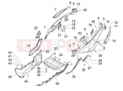 gilera 2013 Fuoco 500 LT Side cover - Spoiler