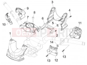 gilera 2014 Fuoco 500 LT Handlebars coverages