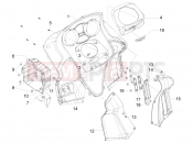 gilera 2010 GP 800 Front glove-box - Knee-guard panel