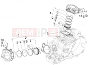 gilera 2009 GP 800 Centenario Cylinder-piston-wrist pin unit