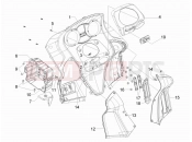 gilera 2009 GP 800 Centenario Front glove-box - Knee-guard panel