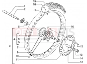 Front wheel - Gilera H@k M.Y. 2001