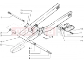 Rear fork - Gilera H@k M.Y. 2001