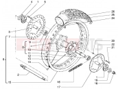 Rear wheel - Gilera H@k M.Y. 2001