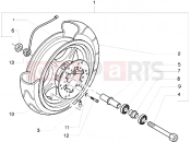 GILERA Ice Front wheel