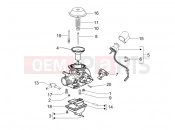 Carburetor's components - Gilera Nexus 125 2007
