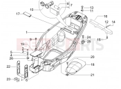 Helmet huosing - Undersaddle - Gilera Nexus 125 2007