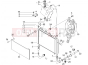 Cooling system - Gilera Nexus 125 2008