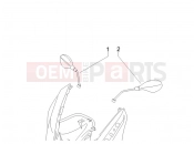 Driving mirror/s - Gilera Nexus 125 2008