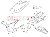 Side cover - Spoiler - Gilera Nexus 125 2008