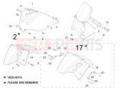 Wheel huosing - Mudguard - Gilera Nexus 125 2008