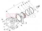 gilera 2007 Nexus 250 Cylinder-piston-wrist pin unit