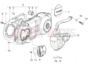 Crankcase cover - Crankcase cooling - Gilera Nexus 250 SP 2007