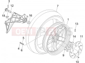 Rear wheel - Gilera Nexus 250 SP 2007