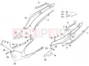 Side cover - Spoiler - Gilera Nexus 250 SP 2007
