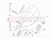 Windshield - Glass - Gilera Nexus 250 SP 2007