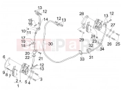 gilera 2009 Nexus 300 ie Brakes pipes - Calipers