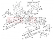 gilera 2009 Nexus 300 ie Central cover - Footrests