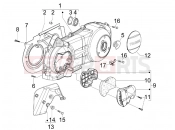 gilera 2009 Nexus 300 ie Crankcase cover - Crankcase cooling