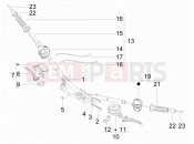 gilera 2009 Nexus 300 ie Handlebars - Master cil.