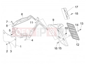 gilera 2009 Nexus 300 ie Rear cover - Splash guard