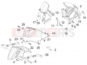 gilera 2009 Nexus 300 ie Wheel huosing - Mudguard