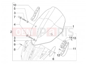 gilera 2009 Nexus 300 ie Windshield - Glass