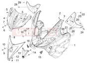 gilera 2011 Nexus 300 ie Front shield