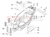 gilera 2011 Nexus 300 ie Helmet huosing - Undersaddle