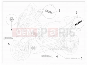 gilera 2011 Nexus 300 ie Plates - Emblems