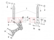 gilera 2011 Nexus 300 ie Rear suspension - Shock absorber/s