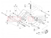 gilera 2011 Nexus 300 ie Swinging arm