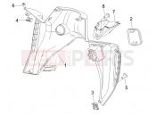 gilera 2006 Nexus 500 Front glove-box - Knee-guard panel