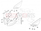 gilera 2007 Nexus 500 Front headlamps - Turn signal lamps