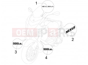gilera 2007 Nexus 500 Plates - Emblems