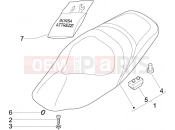 Saddle/seats - Gilera Nexus 500 2011