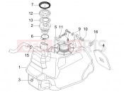 Fuel tank - Gilera Nexus 500 SP 2007