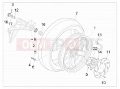 Rear wheel - Gilera Nexus 500 SP 2007