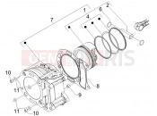 Cylinder-piston-wrist pin unit - Gilera Oregon 250 2008