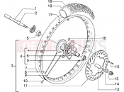 Front wheel - Gilera RK 50