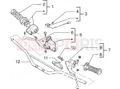 Handlebars component parts - Gilera RK 50